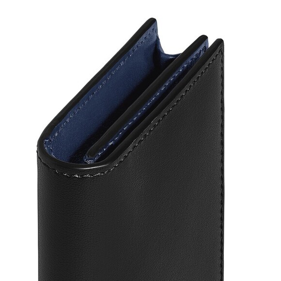 Montblanc Black/Blue Leather Card Holder - NWT
